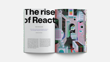 Load image into Gallery viewer, Chris Stokel-Walker&#39;s &quot;The rise of React&quot; title spread